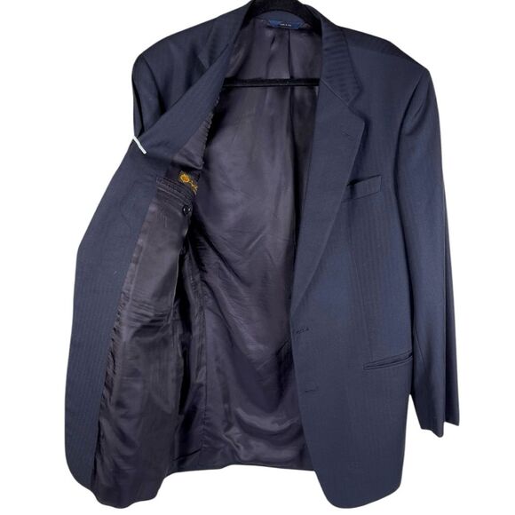 Loro Piana Other - Brooks Brothers Loro Piana super 120s Navy blue Wool Sport Coat Blazer Mens 42L